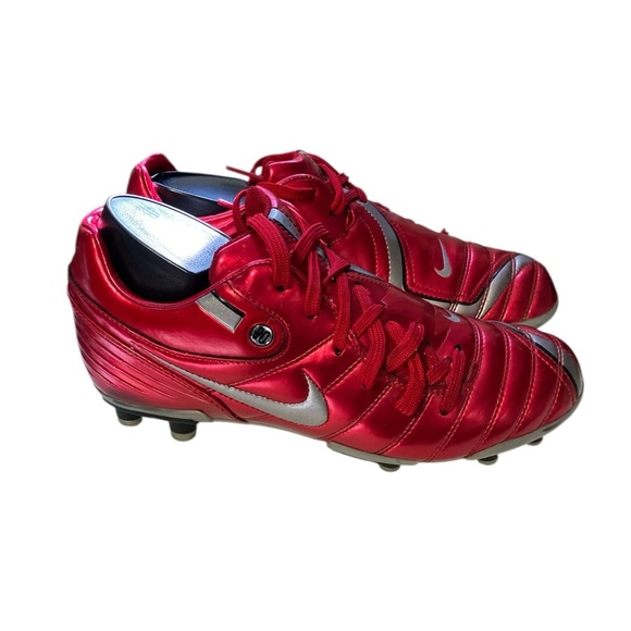Nike Metallic Red Soccer Cleats - Picture 3 of 8